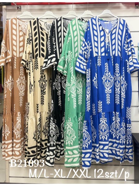 Sukienki damskie , size m-2xl, paczka 12szt, mix kolor