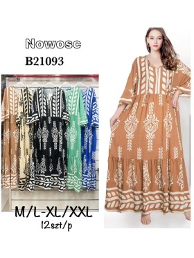 Sukienki damskie , size m-2xl, paczka 12szt, mix kolor