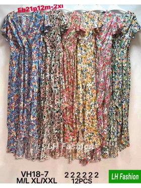 Sukienki damskie , size m-2xl, paczka 12szt, mix kolor