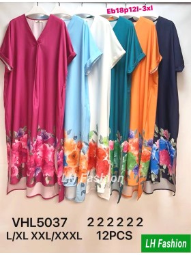 Sukienki damskie , size l-3xl, paczka 12szt, mix kolor