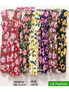 Sukienki damskie , size m-2xl, paczka 12szt, mix kolor