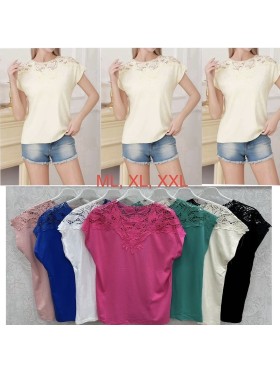 Bluzki damskie , Size m-2xl,paczka 12szt,mix kolor
