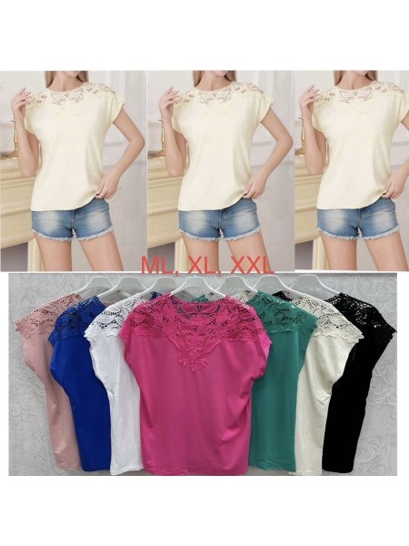 Bluzki damskie , Size m-2xl,paczka 12szt,mix kolor