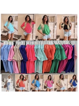 Bluzki damskie , Size uni,paczka 6szt,mix kolor