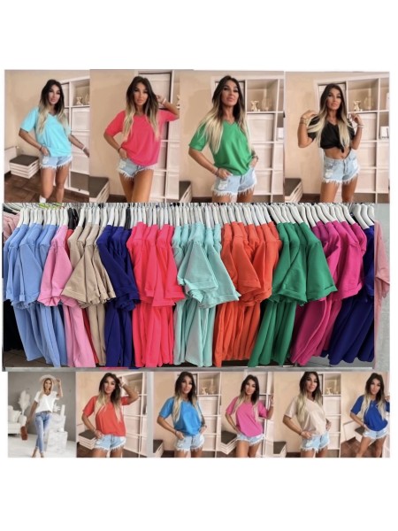 Bluzki damskie , Size uni,paczka 6szt,mix kolor