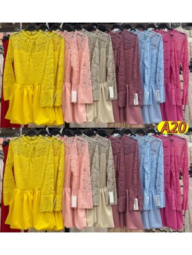 Sukienki damskie wloskie, Size uni ,paczka 6szt,mix kolor