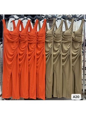 Sukienki damskie wloskie, Size uni ,paczka 6szt,mix kolor
