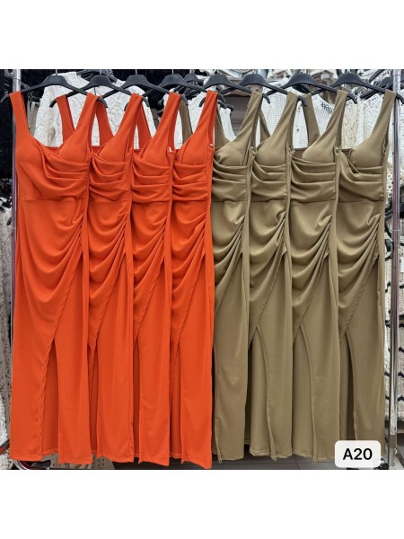 Sukienki damskie wloskie, Size uni ,paczka 6szt,mix kolor