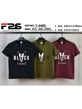 Bluzki MĘSKA , size M-3XL, paczka 12szt,mix kolor