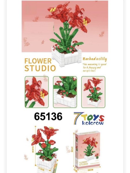 ZABAWKI flower.3 SZT / PACZKA, KOLOR JAK NA ZDZIĘCIU
