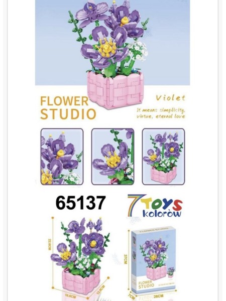ZABAWKI flower.3 SZT / PACZKA, KOLOR JAK NA ZDZIĘCIU
