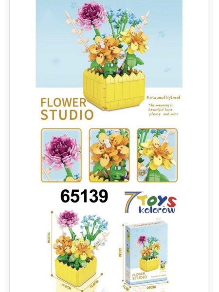 ZABAWKI flower.3 SZT / PACZKA, KOLOR JAK NA ZDZIĘCIU
