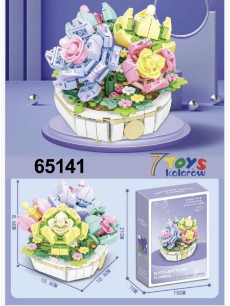 ZABAWKI flower.3 SZT / PACZKA, KOLOR JAK NA ZDZIĘCIU