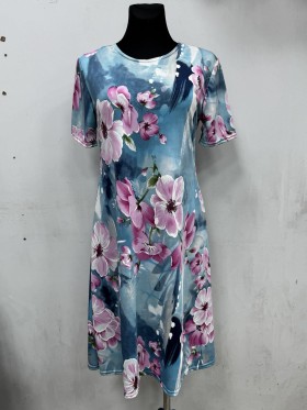 Sukienki damskie Polskie, Size 44-52, paczka 5szt 1kolor