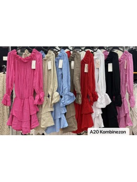 Kombinezony damskie wloskie, Size uni ,paczka 6szt,mix kolor
