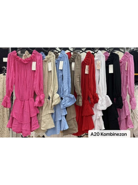 Kombinezony damskie wloskie, Size uni ,paczka 6szt,mix kolor