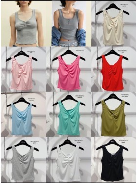 Bluzki damskie wloskie, Size uni ,paczka 6szt,mix kolor