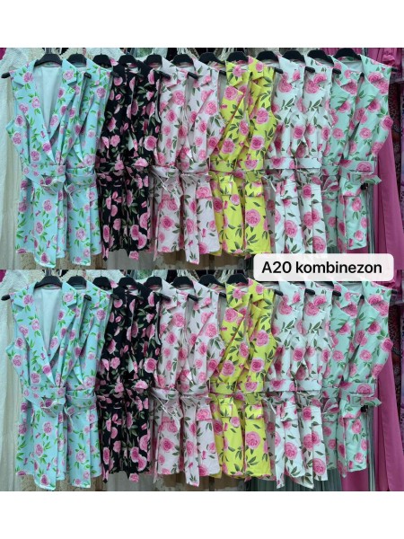 Kombinezony damskie wloskie, Size uni ,paczka 6szt,mix kolor