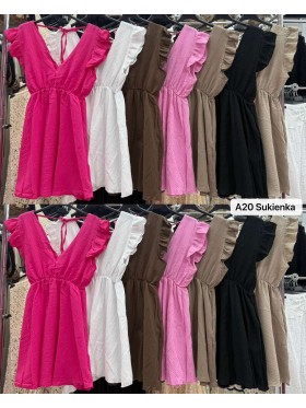 Sukienki damskie wloskie, Size uni ,paczka 6szt,mix kolor