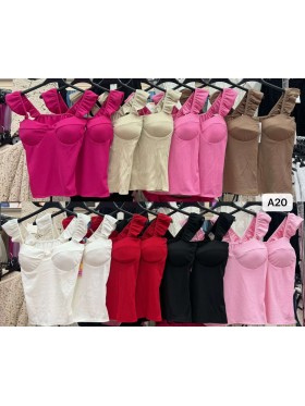Bluzki damskie wloskie, Size uni ,paczka 6szt,mix kolor