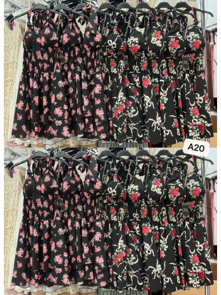 Sukienki damskie wloskie, Size uni ,paczka 6szt,mix kolor