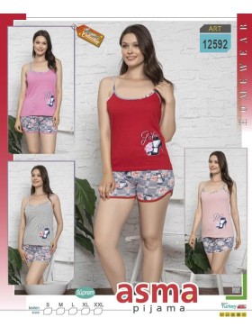 Piżama damskie tureckie, Size s-2xl,paczka 10szt,mix kolor