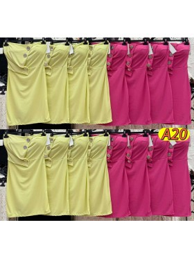 Sukienki damskie wloskie, Size uni ,paczka 6szt,mix kolor