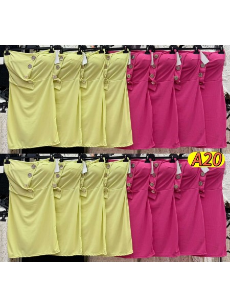 Sukienki damskie wloskie, Size uni ,paczka 6szt,mix kolor