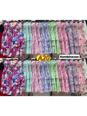Kombinezony damskie wloskie, Size uni ,paczka 6szt,mix kolor