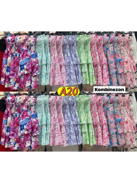 Kombinezony damskie wloskie, Size uni ,paczka 6szt,mix kolor