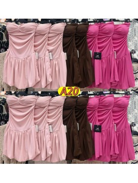 Sukienki damskie wloskie, Size uni ,paczka 6szt,mix kolor