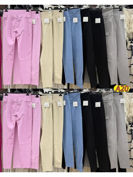 Legginsy damskie wloskie, Size uni ,paczka 6szt,mix kolor