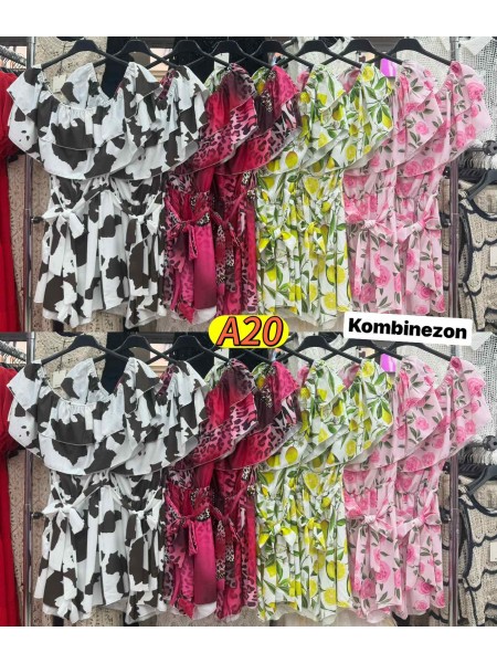 Kombinezony damskie wloskie, Size uni ,paczka 6szt,mix kolor