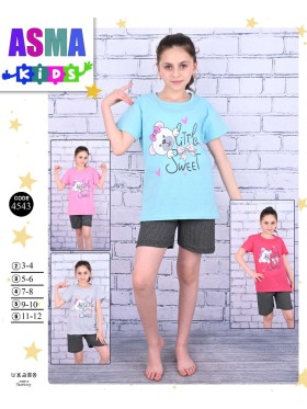 Piżama DZIECIĘCA tureckie, Size 3-12 lat,paczka 10szt,mix kolor