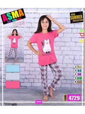 Piżama DZIECIĘCA tureckie, Size 3-12 lat,paczka 10szt,mix kolor