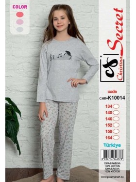 Piżama DZIECIĘCA tureckie, Size 134-164,paczka 12szt,mix kolor