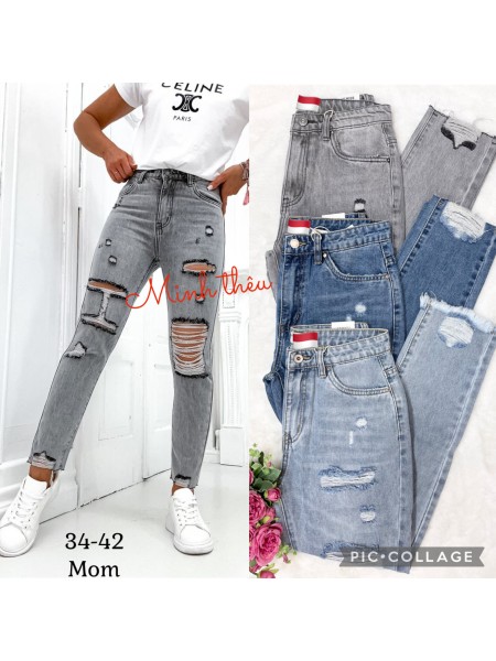 Jeansy damskie , size 34-42 paczka 10szt,1 KOLOR