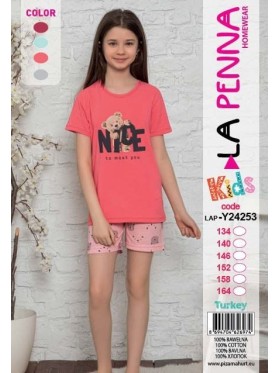 Piżama DZIECIĘCA tureckie, Size 134-164,paczka 12szt,mix kolor
