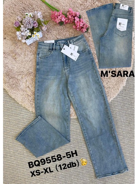 Jeansy damskie M'sara, size xs-xl paczka 12szt,