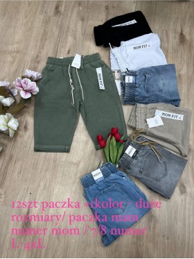 Spodenki jeansowe damskie , size l-4xl paczka 12szt,1 kolor