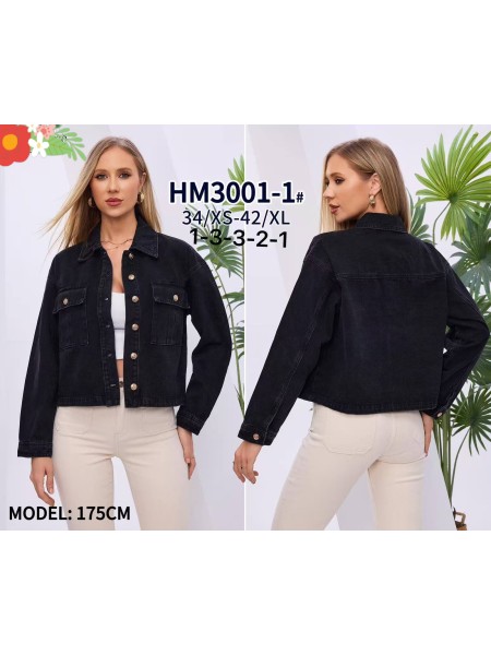 Kurtki Jeansowe damskie , size 34-42 paczka 10szt,