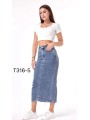 Spódnica długa Jeansowa damska , size 34-42 paczka 10szt,