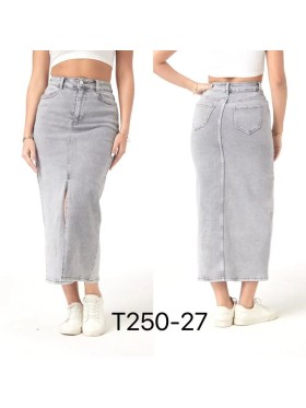 Spódnica długa Jeansowa damska , size 34-42 paczka 10szt,