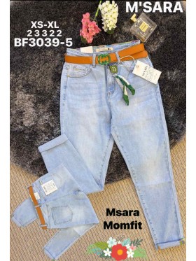 Jeansy damskie M'sara, size xs-xl paczka 12szt,