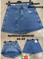 Spódnica krótka Jeansowa damska , size 34-42 paczka 10szt,