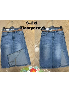 Spódnica długa Jeansowa damska , size s-2xl paczka 10szt,