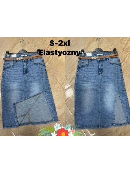 Spódnica długa Jeansowa damska , size s-2xl paczka 10szt,