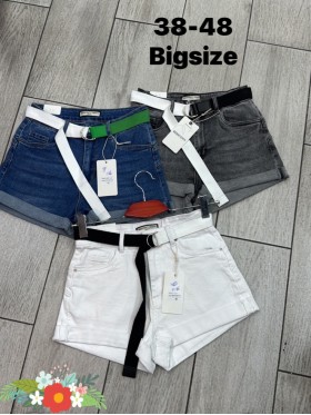 Spodenki jeansowe damskie , size 38-48 paczka 12szt, 1kolor