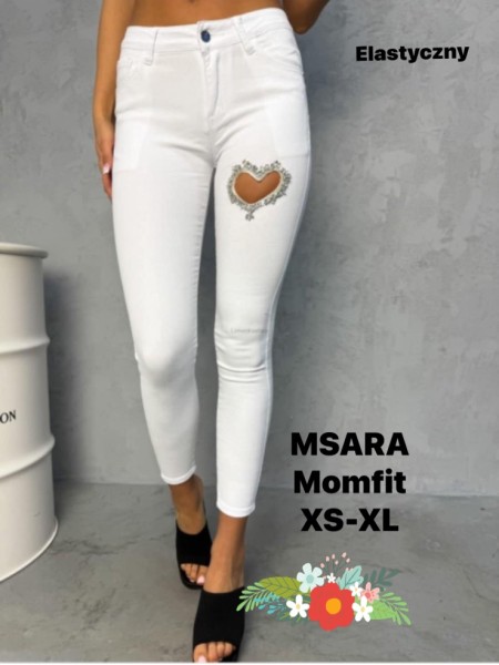 Jeansy damskie M'sara, size xs-xl paczka 10szt,