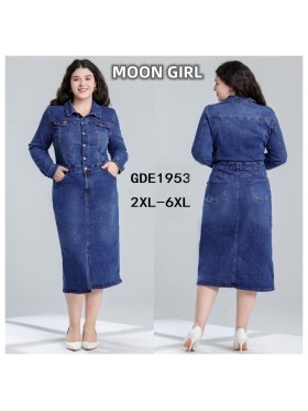 Sukienki Jeansowe damskie , size 2-6xl paczka 10szt,